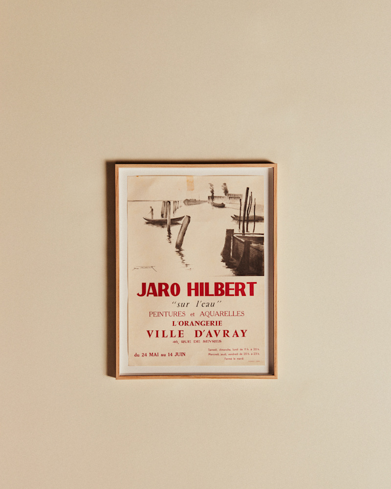AFFICHE JARO-HILBERT, SUR L'EAU