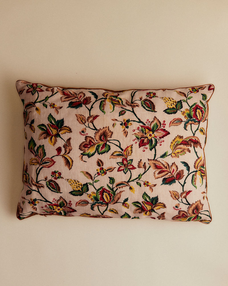 COUSSIN VINTAGE VELOURS CARAMEL - TRÈS GRAND MODÈLE