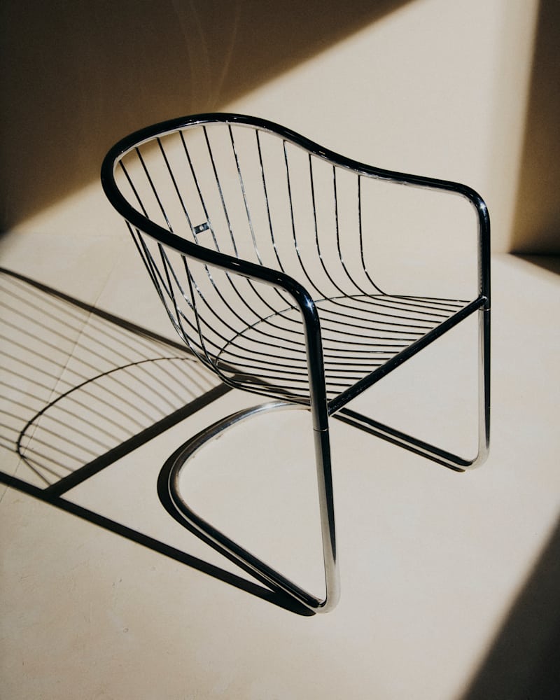 LOT DE 6 FAUTEUILS VINTAGE DANS LE GOÛT DE GASTONE RINALDI