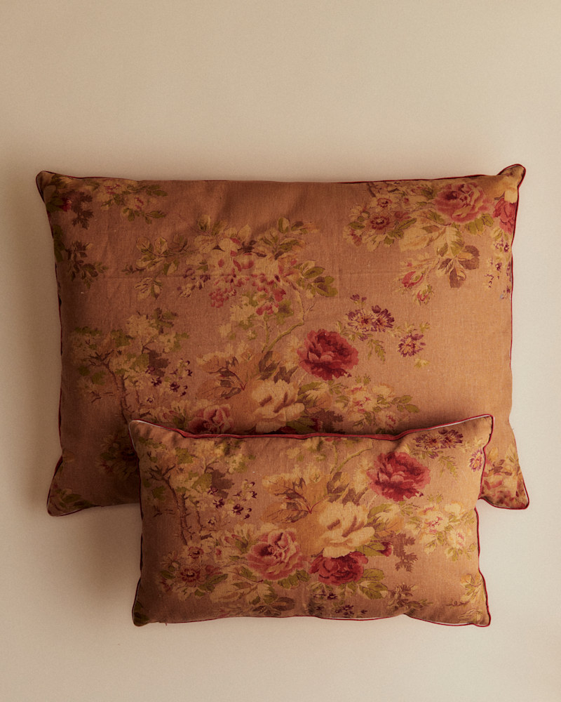 COUSSIN VINTAGE VELOURS BLUSH - PETIT MODÈLE