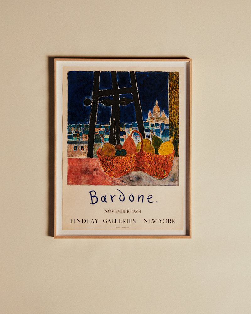 AFFICHE FINDLAY GALLERIES NEW YORK, BARDONE, 1964