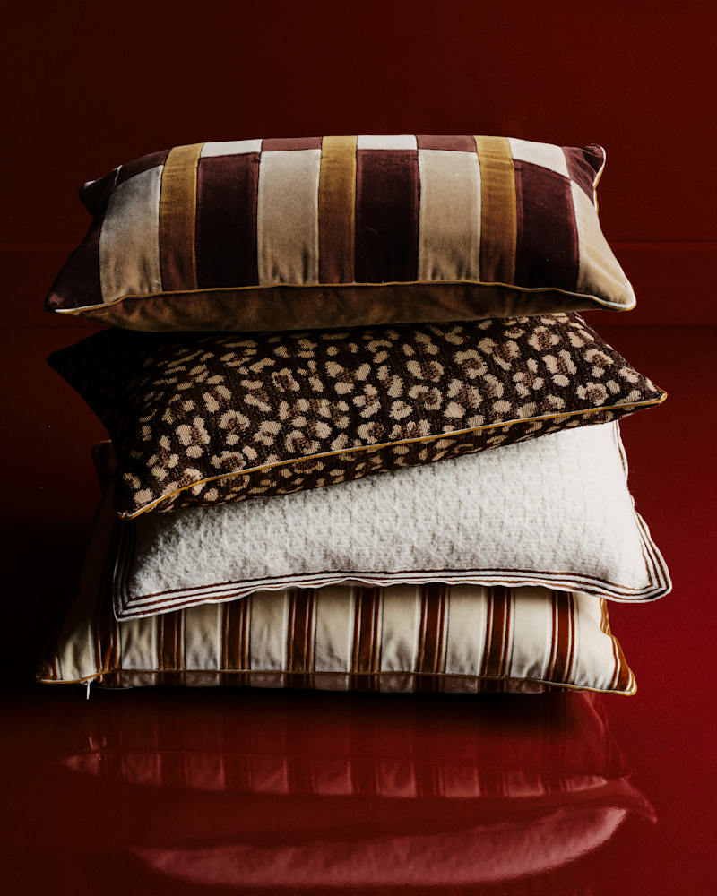 COUSSIN VELOURS PATCHWORK - PETIT MODÈLE