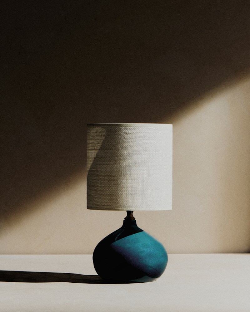 LAMPE BANJO PETIT MODÈLE BLEU ORAGE