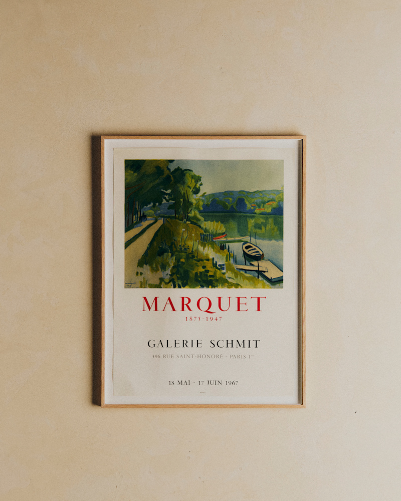 AFFICHE GALERIE SCHMIT, MARQUET, 1967