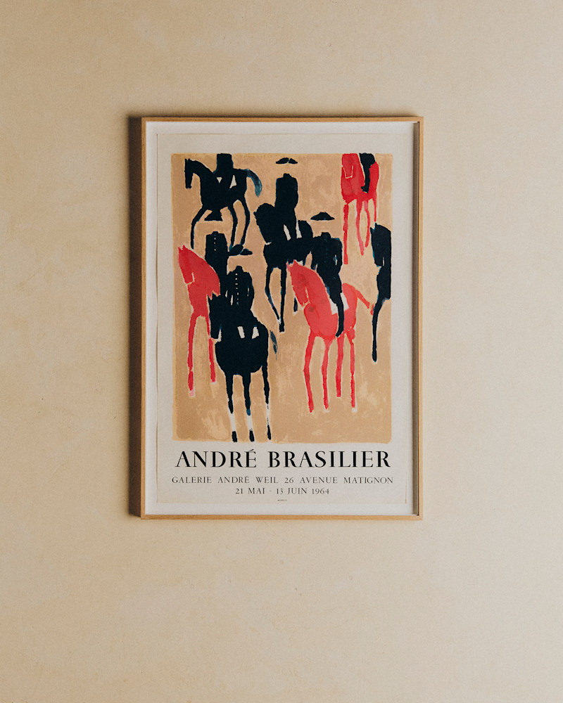 AFFICHE GALERIE ANDRÉ WEIL, ANDRÉ BRASILIER, 1964