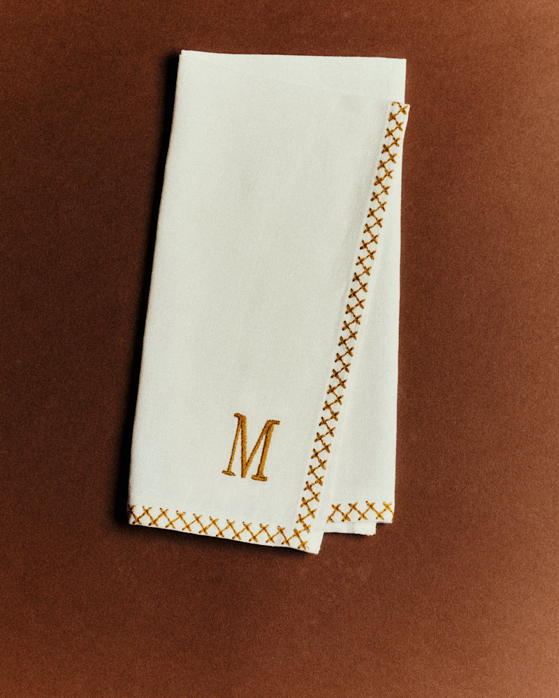 SERVIETTE MONOGRAMME