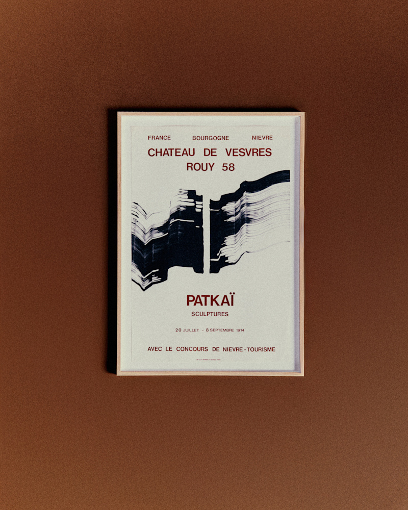 AFFICHE CHÂTEAU DE VESVRES, PATKAÏ, 1974
