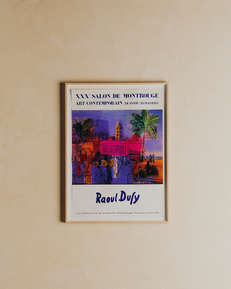 AFFICHE SALON DE MONTROUGE, RAOUL DUFY, 1985