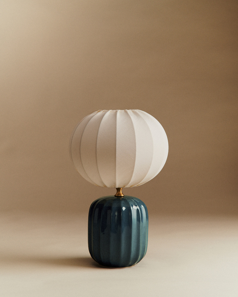 LAMPE TRAVIATA PETIT MODÈLE BLEU ORAGE