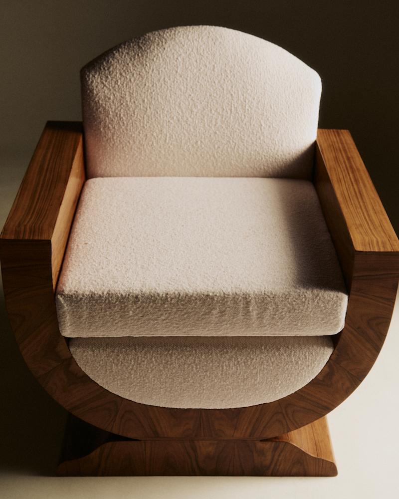 FAUTEUIL EN PALISSANDRE ART DÉCO ANNÉES 30