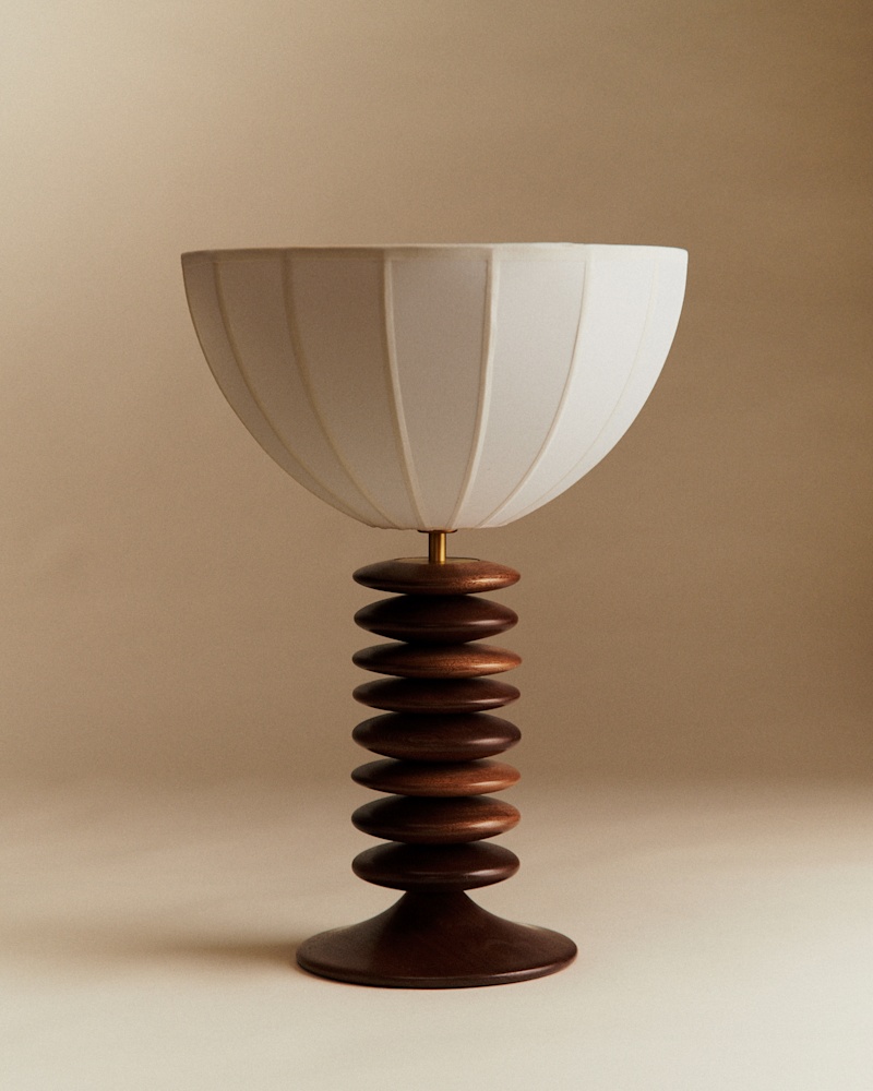 LAMPE TANGO ACAJOU