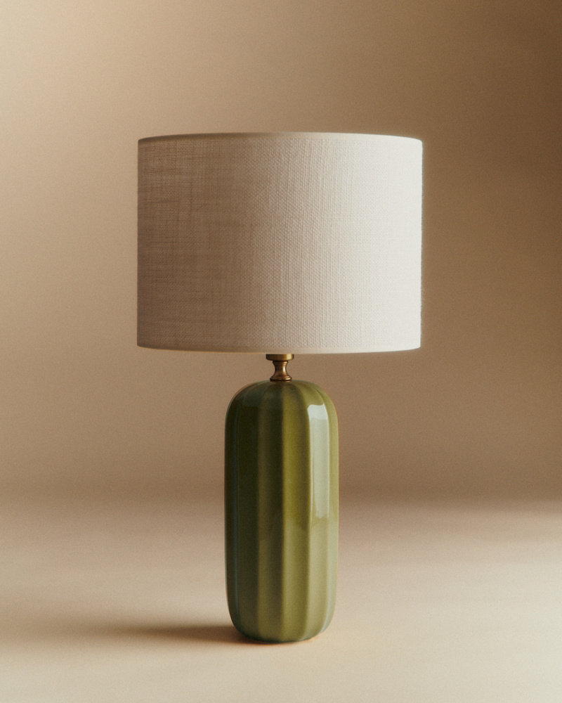 LAMPE TRAVIATA VERT OLIVE
