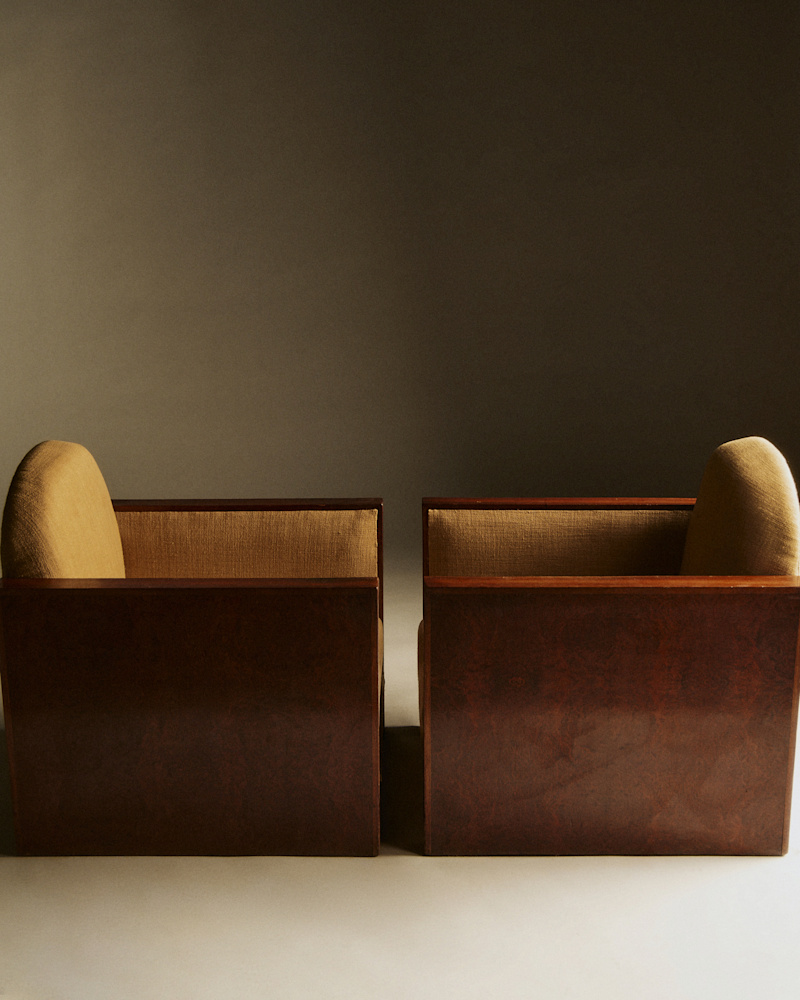 PAIRE DE FAUTEUILS ART DÉCO