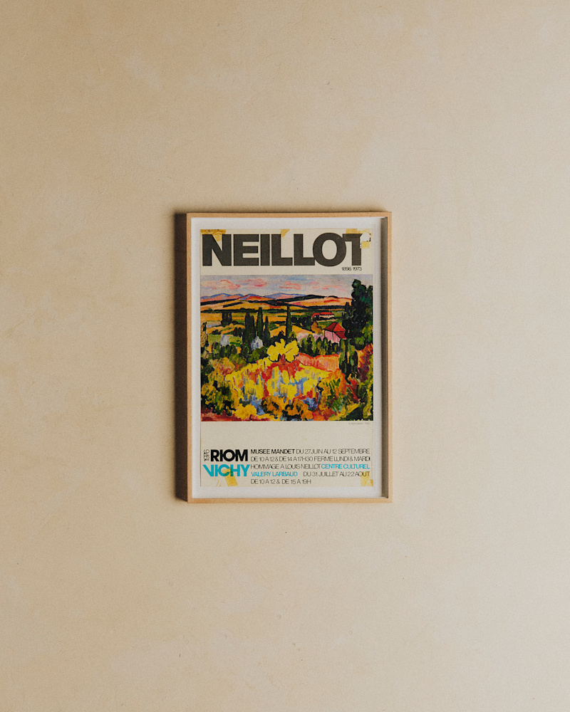 AFFICHE MUSÉE MANDET, HOMMAGE À LOUIS NEILLOT, 1976