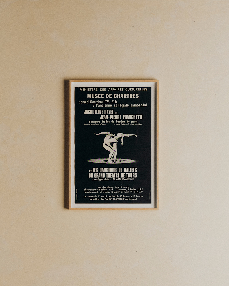 AFFICHE MUSÉE DE CHARTRES, RAYET ET FRANCHETTI, 1973