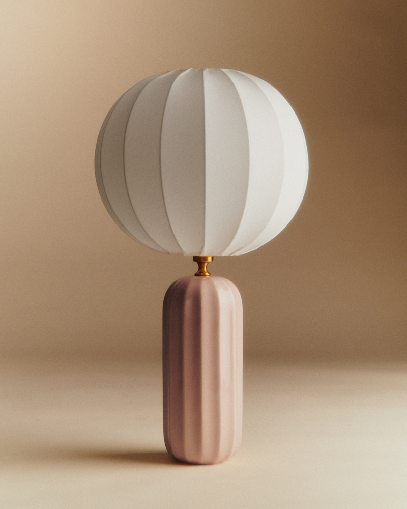 LAMPE TRAVIATA ROSE