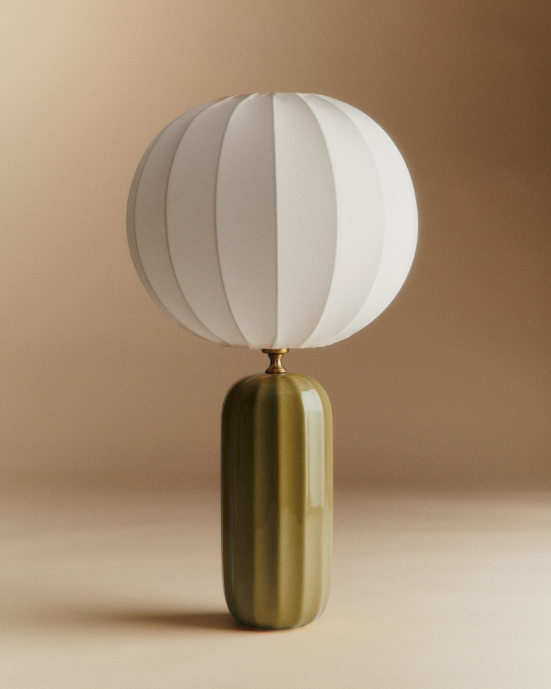 LAMPE TRAVIATA VERT OLIVE