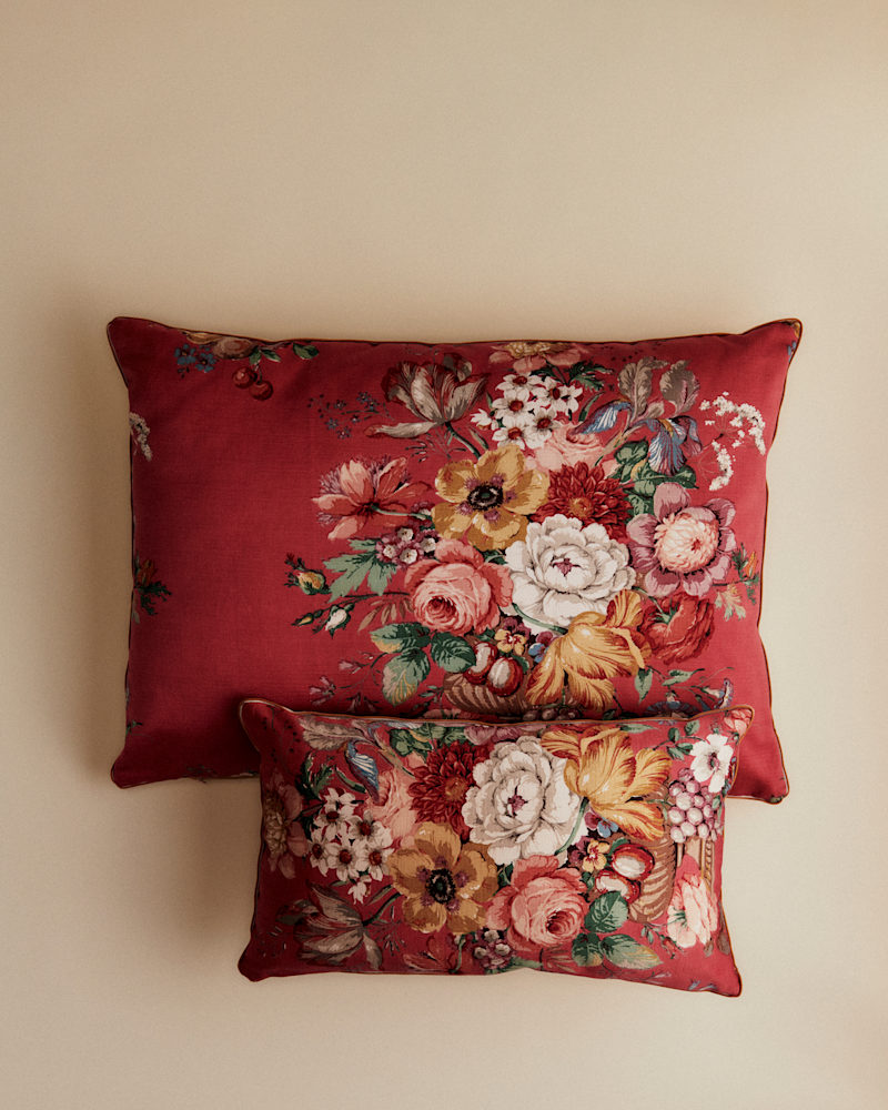COUSSIN VINTAGE VELOURS BEIGE - TRÈS GRAND MODÈLE