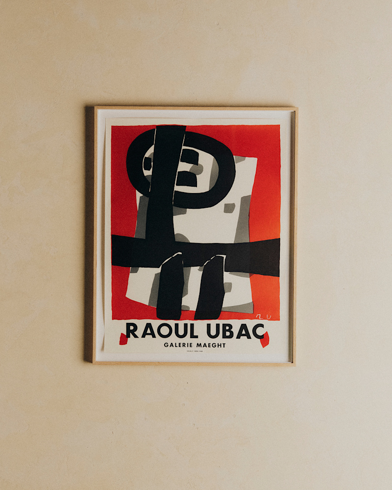 AFFICHE GALERIE MAEGHT, RAOUL UBAC