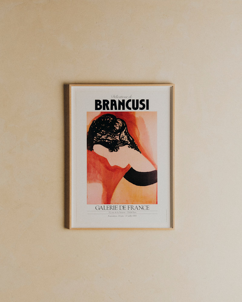 AFFICHE GALERIE DE FRANCE, BRANCUSI, 1985
