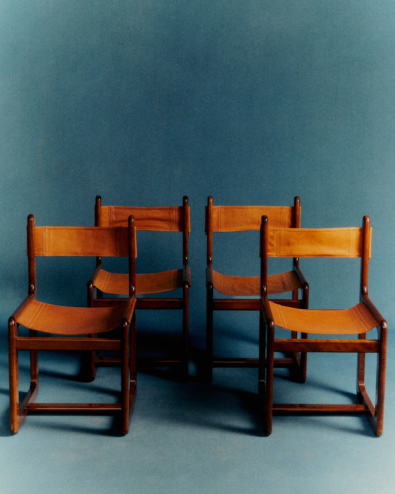 LOT DE 4 CHAISES GIGI RADICE ANNÉES 60