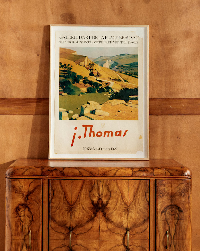 AFFICHE GALERIE D'ART DE LA PLACE BEAUVAU, J.THOMAS, 1979