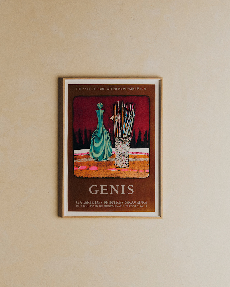 AFFICHE GALERIE DES PEINTRES GRAVEURS, GENIS, 1971