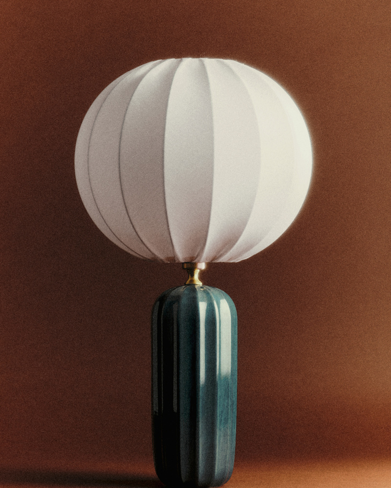 LAMPE TRAVIATA BLEU ORAGE