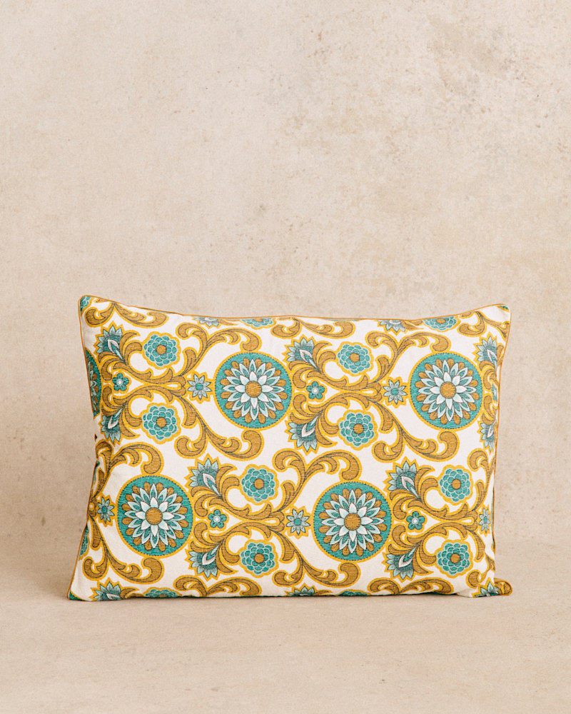 COUSSIN VINTAGE VELOURS CARAMEL - TRÈS GRAND MODÈLE