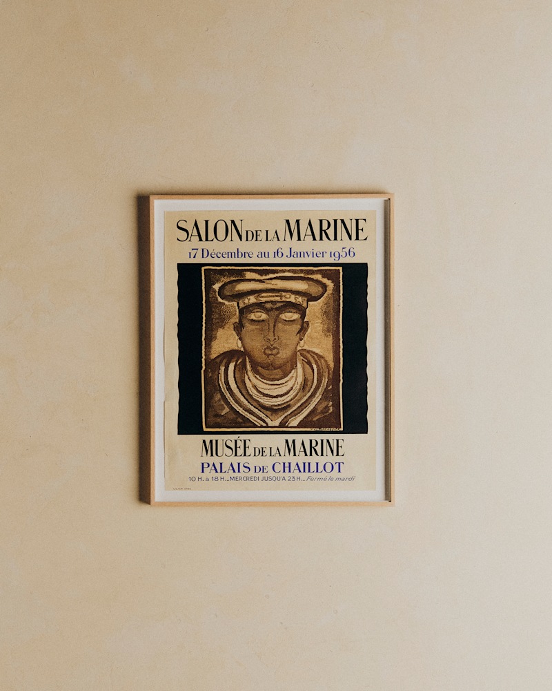AFFICHE MUSÉE DE LA MARINE, 1956