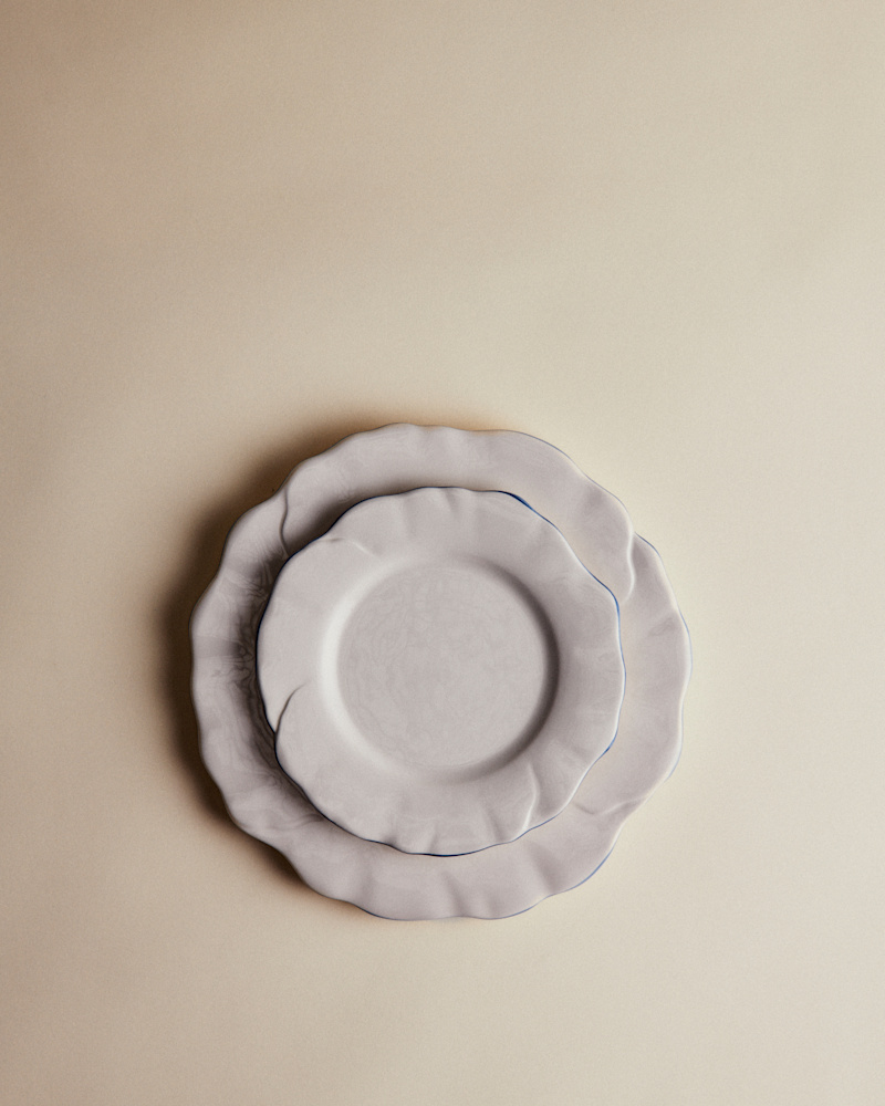 SET DE 4 ASSIETTES PLATES - BARCAROLLE