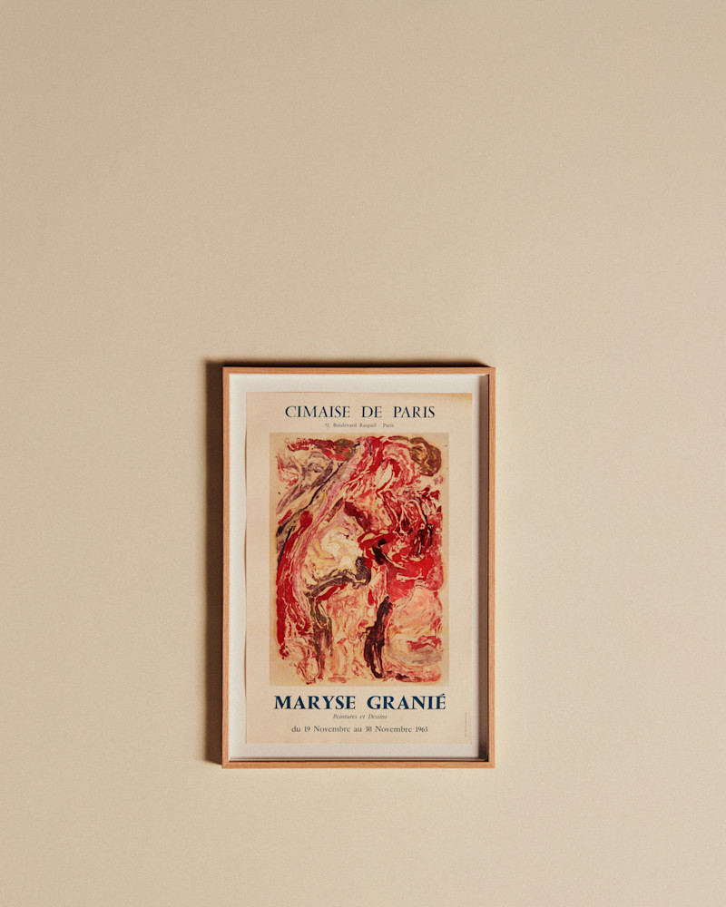 AFFICHE CIMAISE DE PARIS, MARYSE GRANIÉ, 1963
