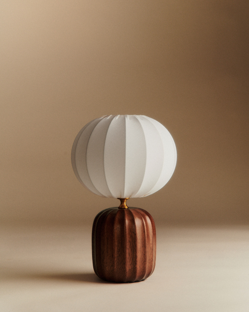 LAMPE TRAVIATA PETIT MODÈLE ACAJOU
