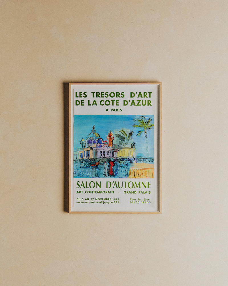 AFFICHE GRAND PALAIS, RAOUL DUFY, 1988
