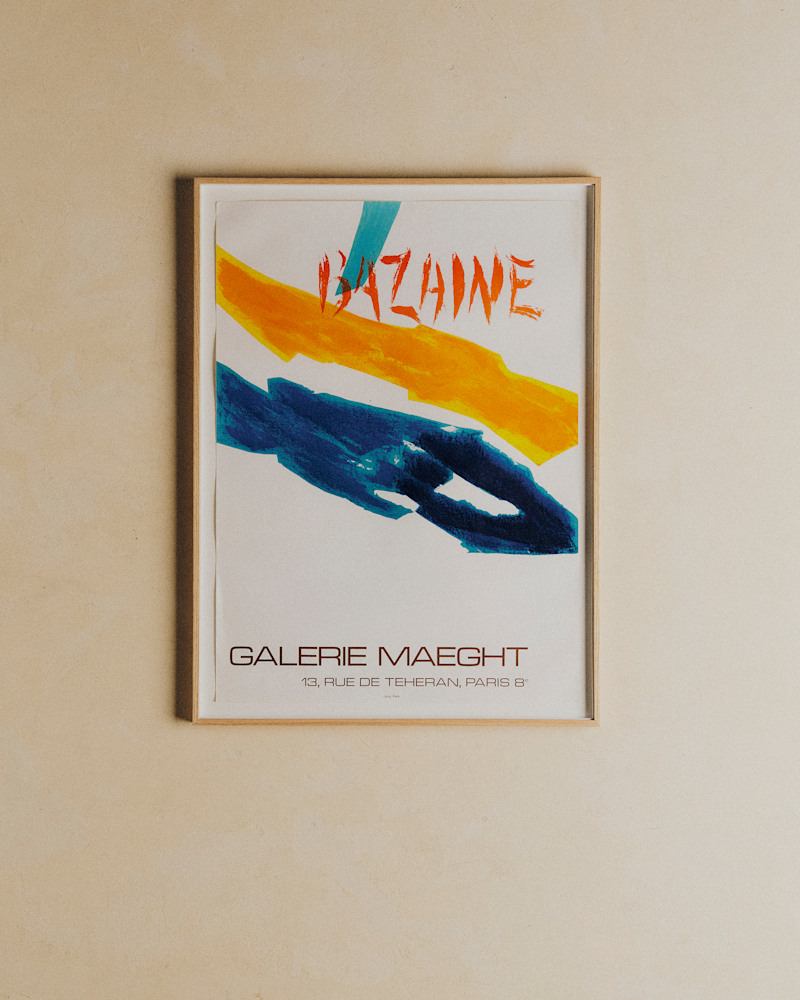 AFFICHE GALERIE MAEGHT, BAZAINE