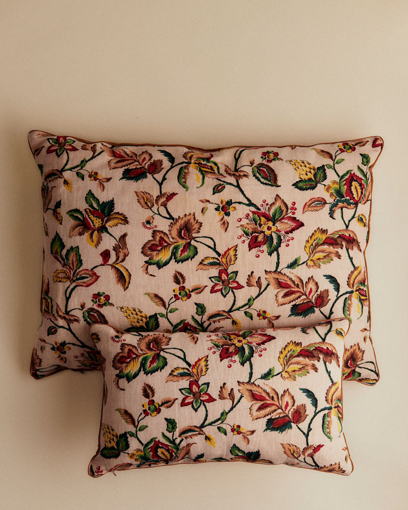 COUSSIN VINTAGE VELOURS CARAMEL - PETIT MODÈLE