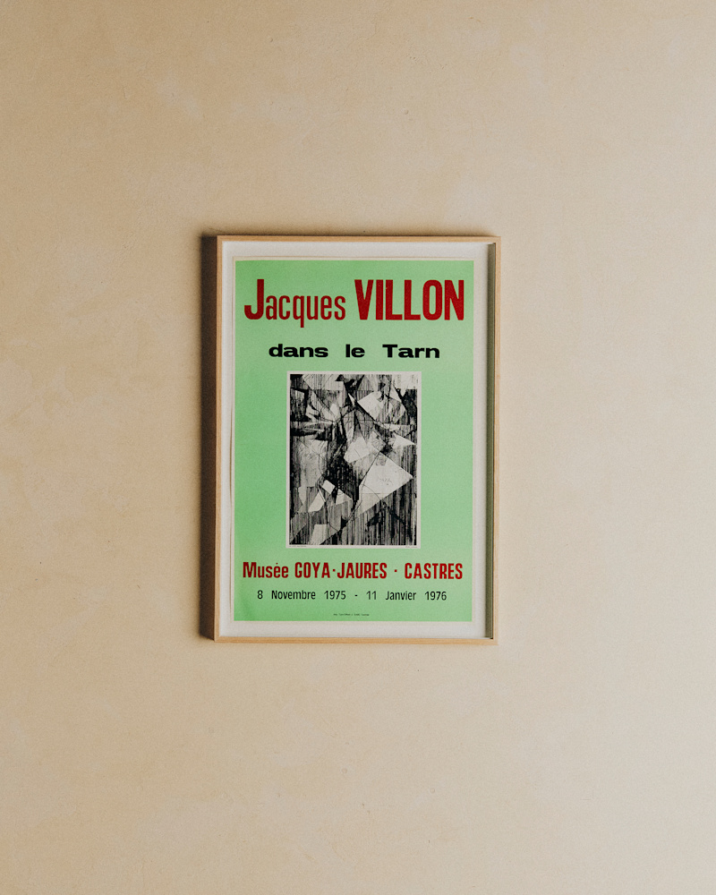 AFFICHE MUSÉE GOYA-JAURES, JACQUES VILLON, 1975