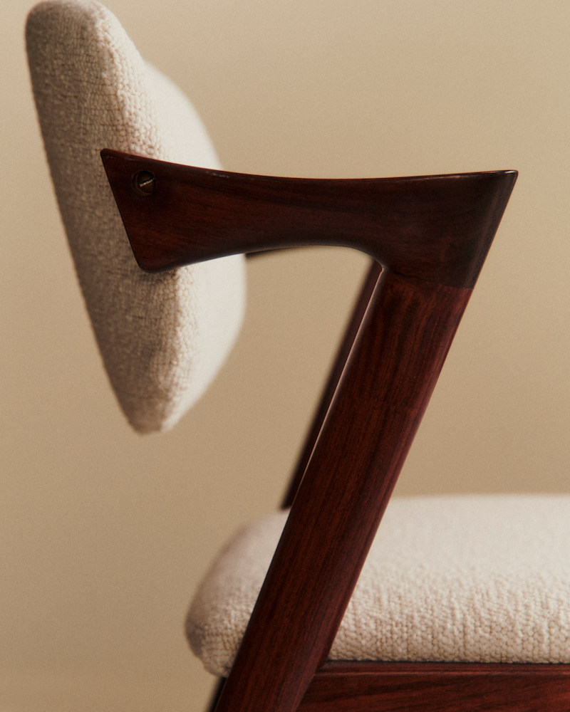 LOT DE 5 CHAISES VINTAGE DANS LE GOÛT DE KAI KRISTIANSEN