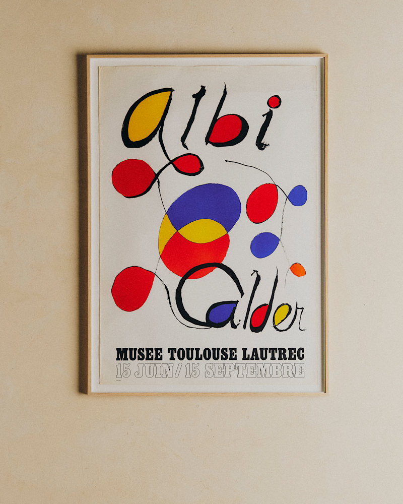 AFFICHE MUSÉE TOULOUSE LAUTREC, CALDER