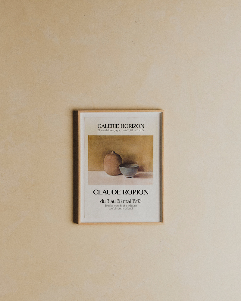 AFFICHE GALERIE HORIZON, CLAUDE ROPION, 1983
