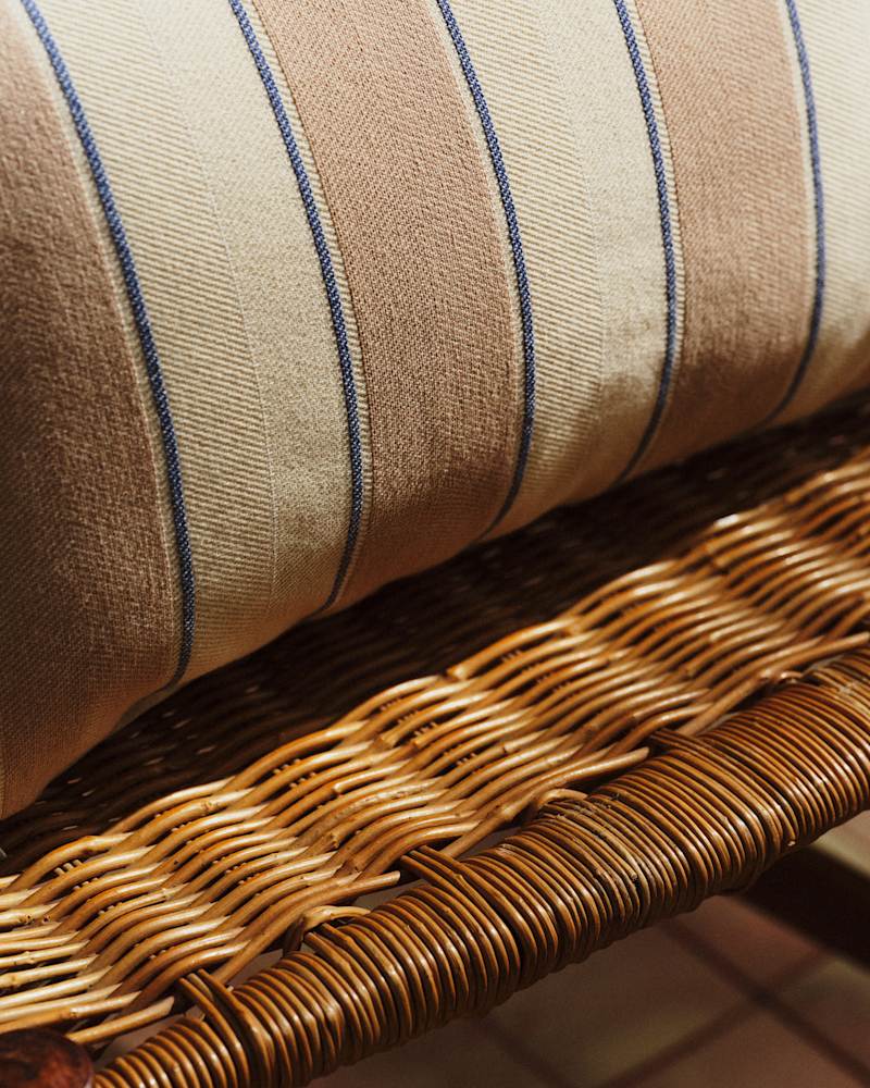 COUSSIN TISSÉ RAYURES - GRAND MODÈLE