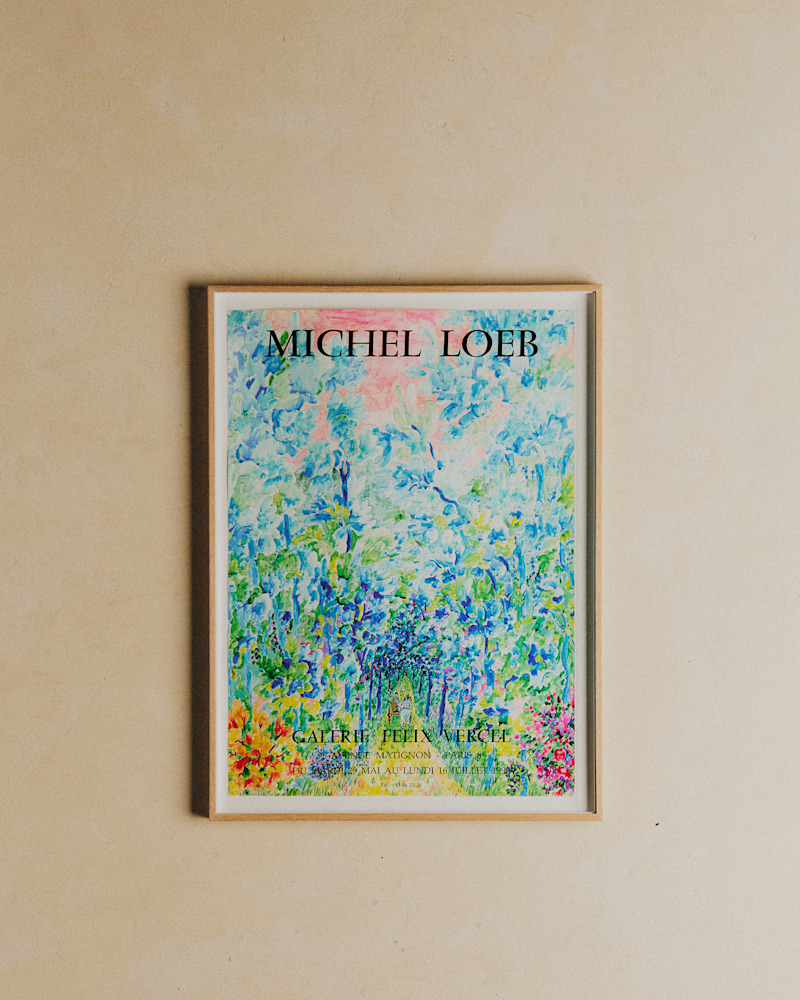 AFFICHE GALERIE FELIX VERCEL, MICHEL LOEB, 1990