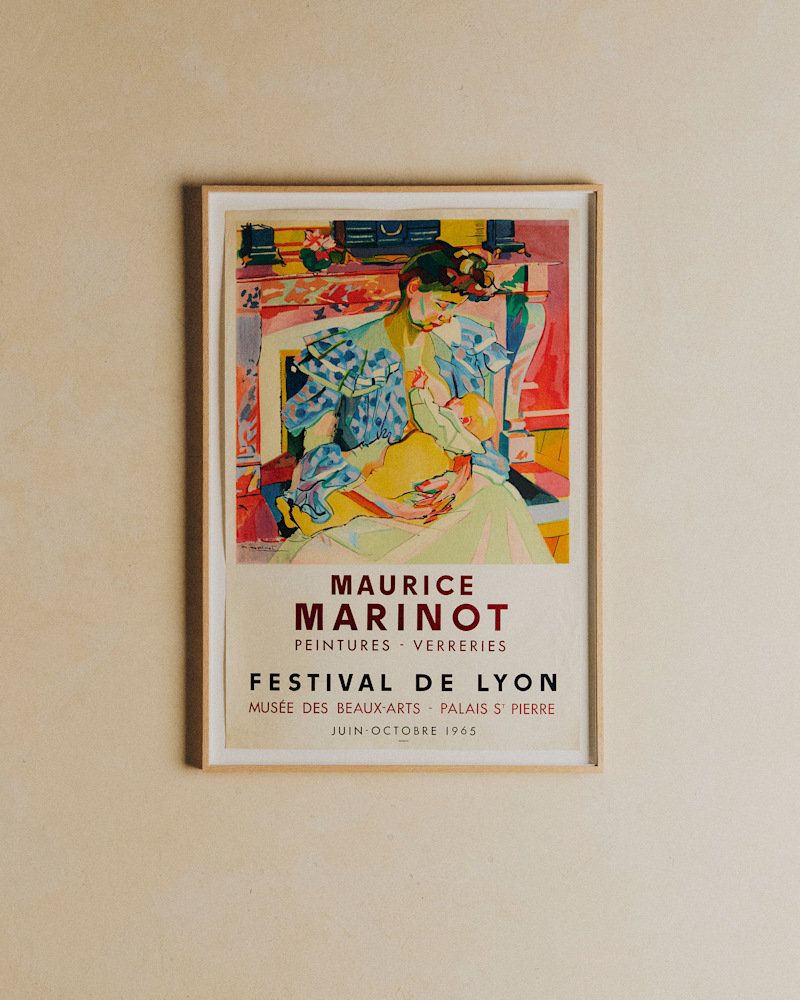 AFFICHE PALAIS SAINT-PIERRE, MAURICE MARINOT, 1965