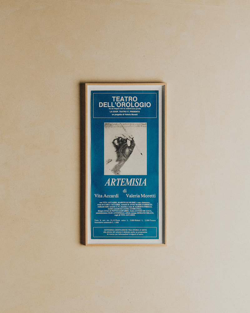 AFFICHE TEATRO DELL'OROLOGIO, ARTEMISIA