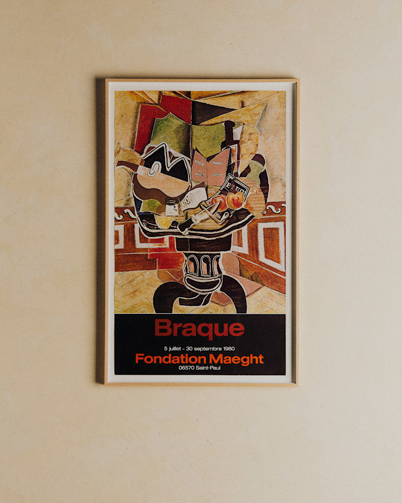 AFFICHE FONDATION MAEGHT, BRAQUE, 1980