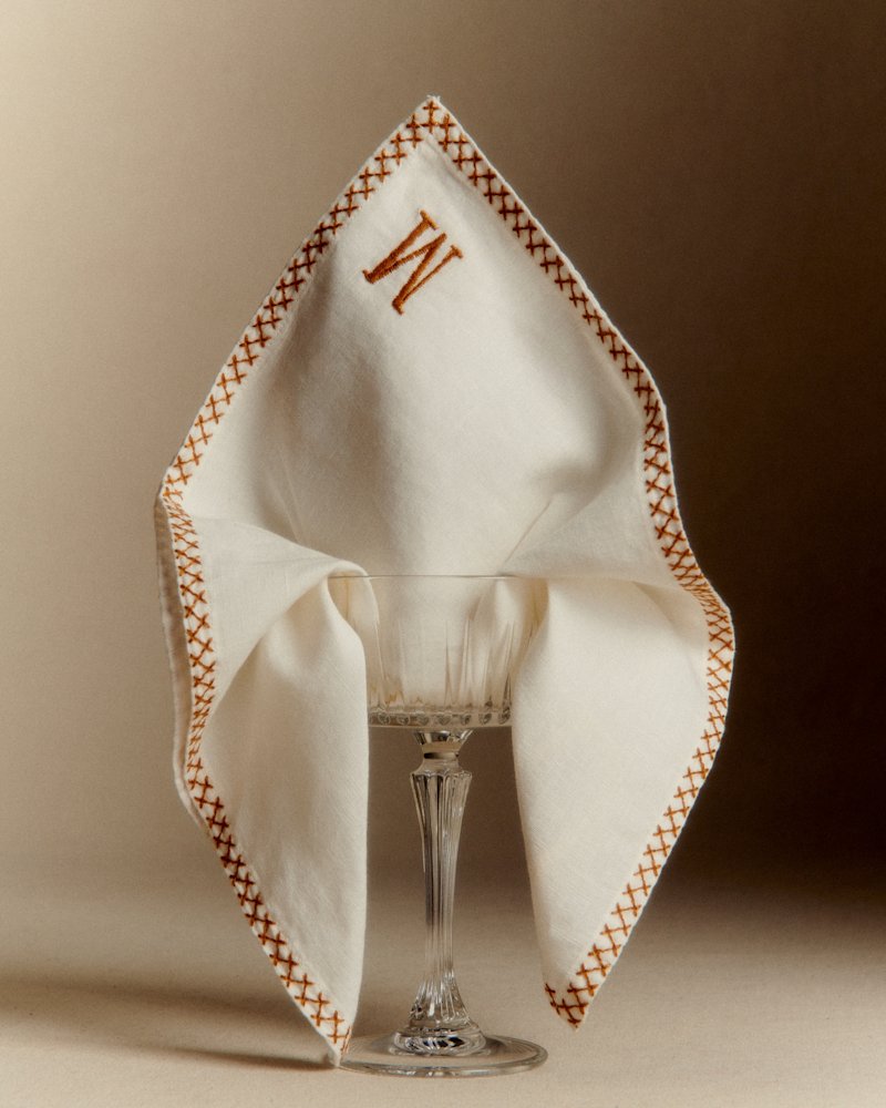 SERVIETTE MONOGRAMME