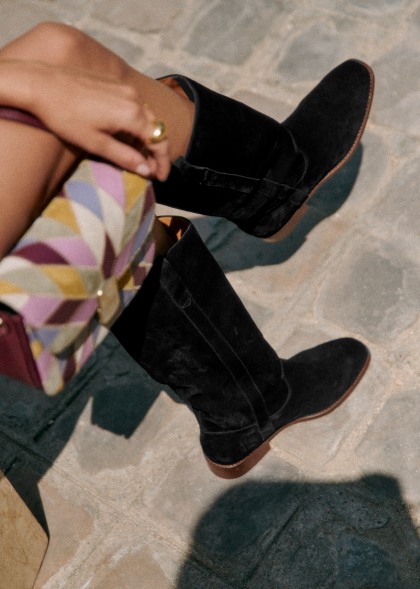 Sezane high pauline on sale boots