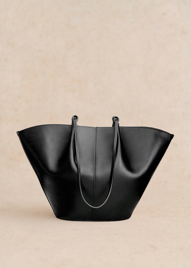 Black Large Leather Handbag
