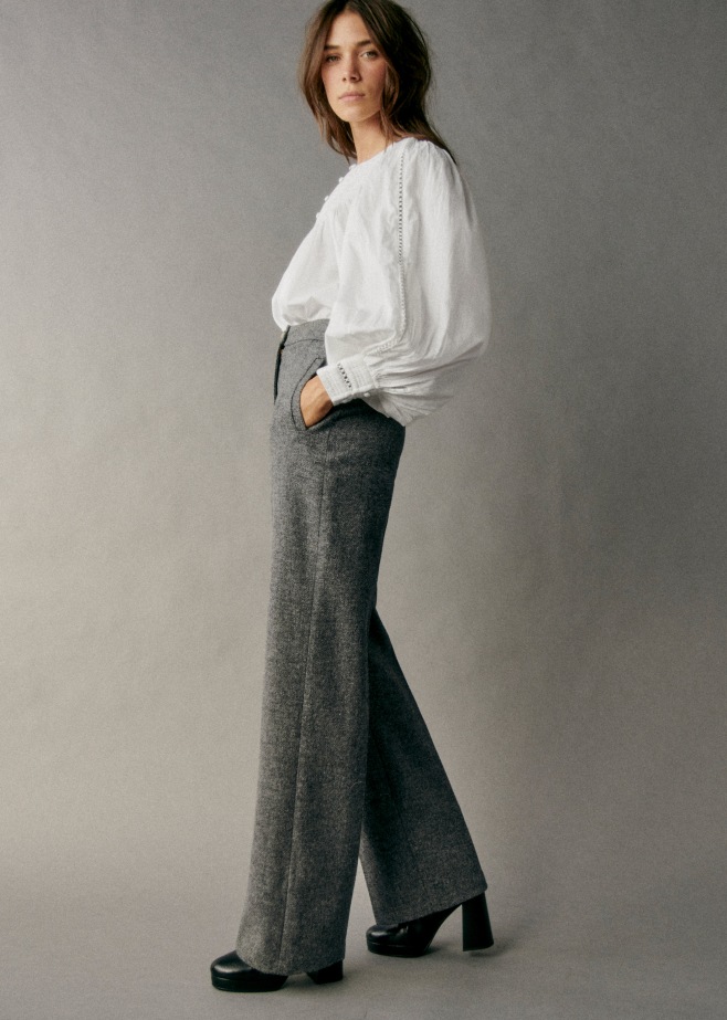 Trousers & Jeans: high waisted, slim-fit, straight leg | Women's ...