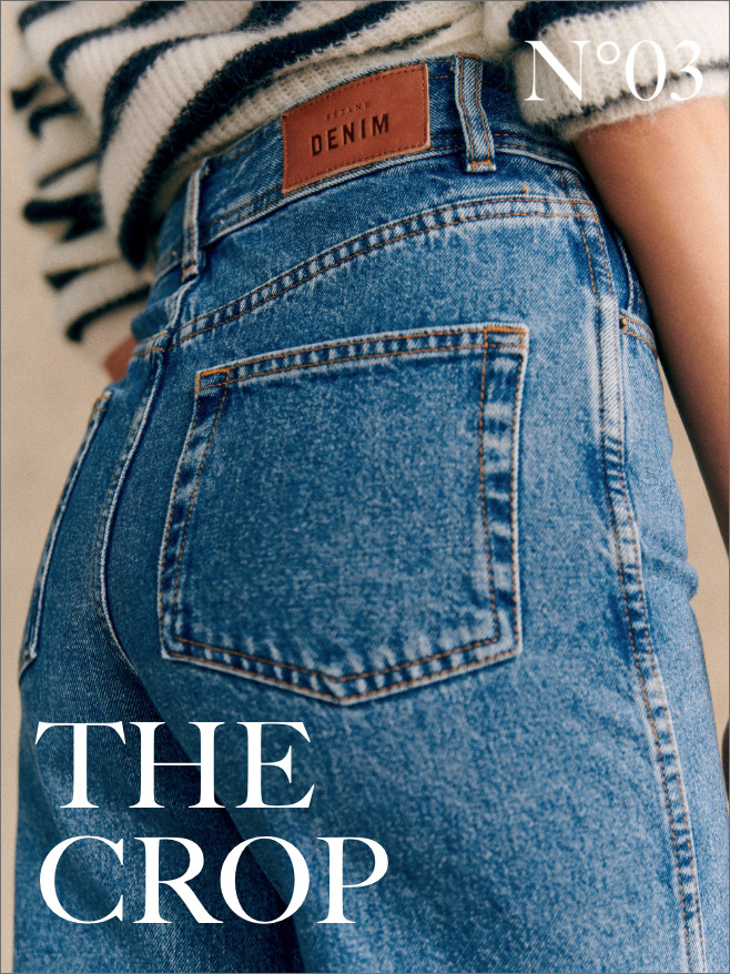 Denim: low-waisted, slim-fit jeans | Parisian style | Sézane